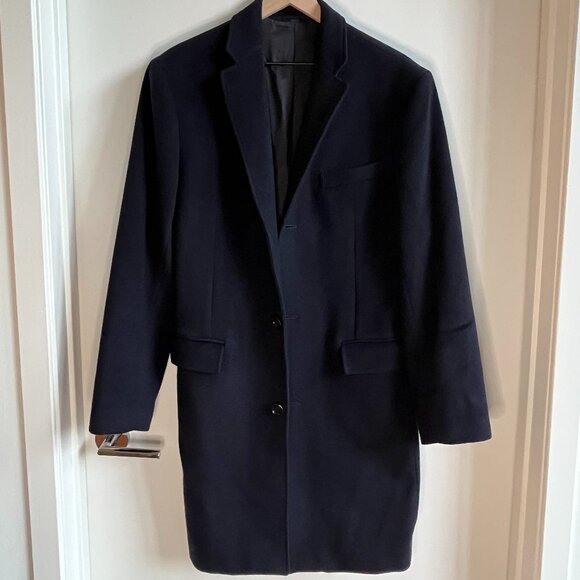 J. Crew Ludlow Topcoat in Navy Wool-Cashmere Jackets & Coats